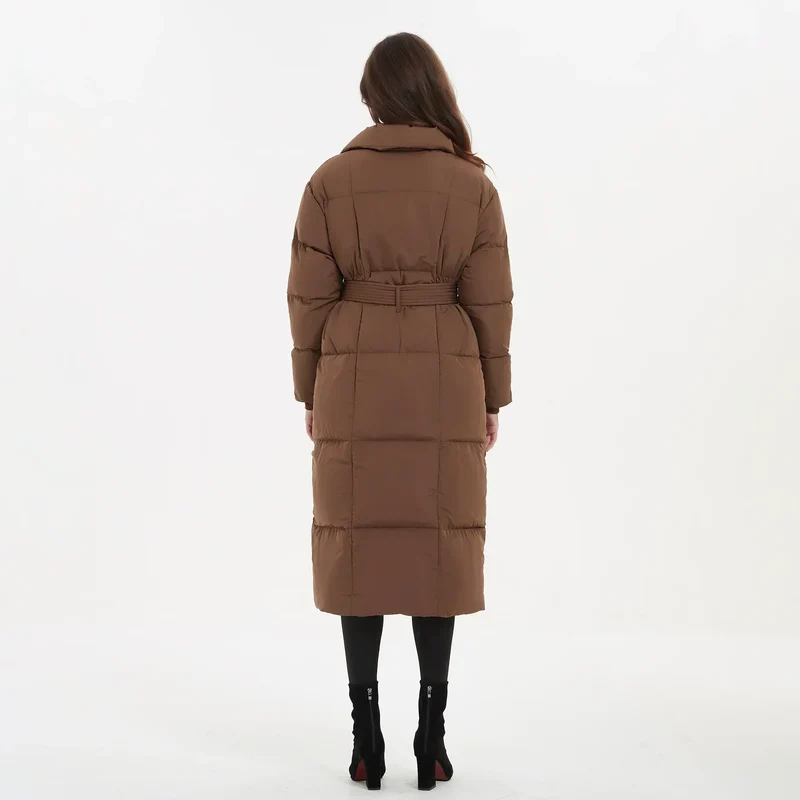 Dopi | Lange Damenjacke mit Gürtel