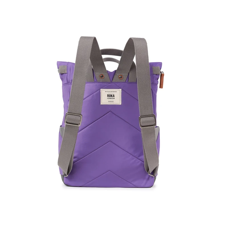 ROKA Canfield B Fresh Lila Mittlere Tasche aus recyceltem Nylon