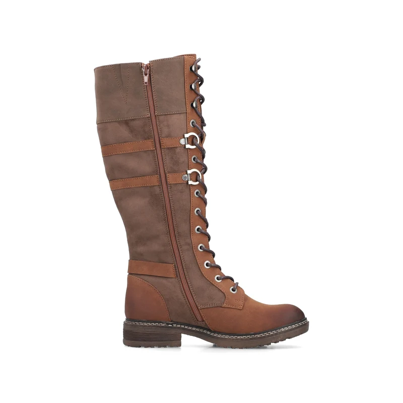 Rieker Hoher Lederstiefel für Damen | Hellbraun