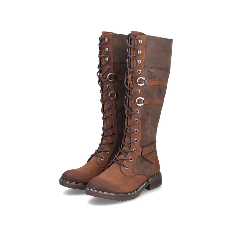 Rieker Hoher Lederstiefel für Damen | Hellbraun