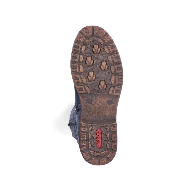 Rieker Hoher Lederstiefel für Damen | Blau