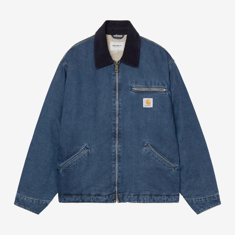 Carhartt WIP Herren OG Detroit Maitland Jeansjacke | Blau / Dunkelblau