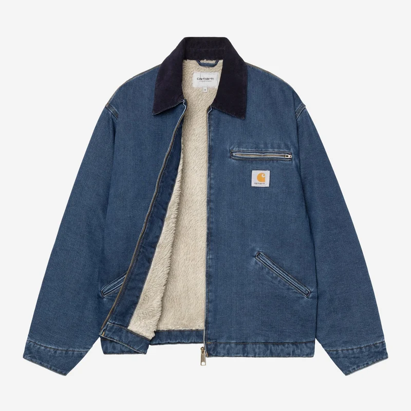 Carhartt WIP Herren OG Detroit Maitland Jeansjacke | Blau / Dunkelblau