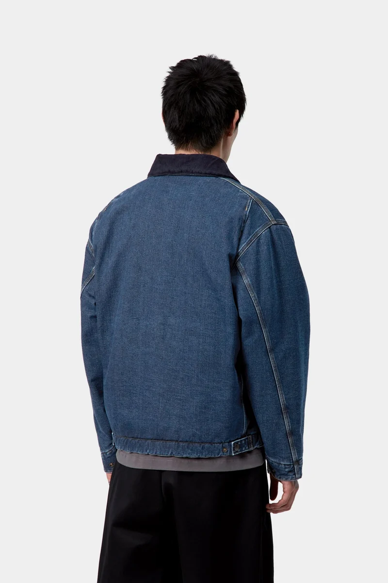 Carhartt WIP Herren OG Detroit Maitland Jeansjacke | Blau / Dunkelblau