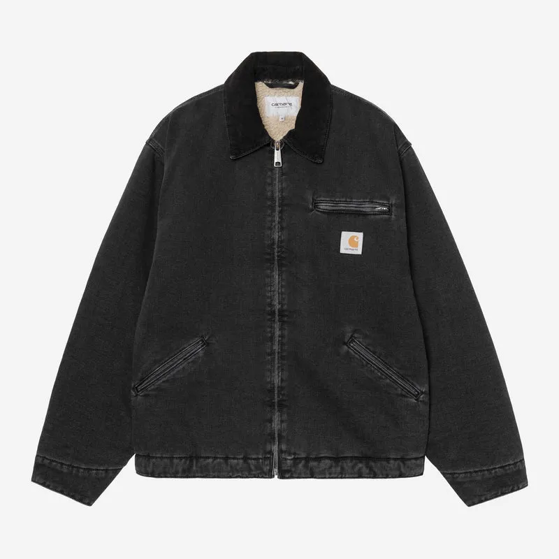 Carhartt WIP Herren OG Detroit Maitland Jeansjacke | Schwarz / Schwarz