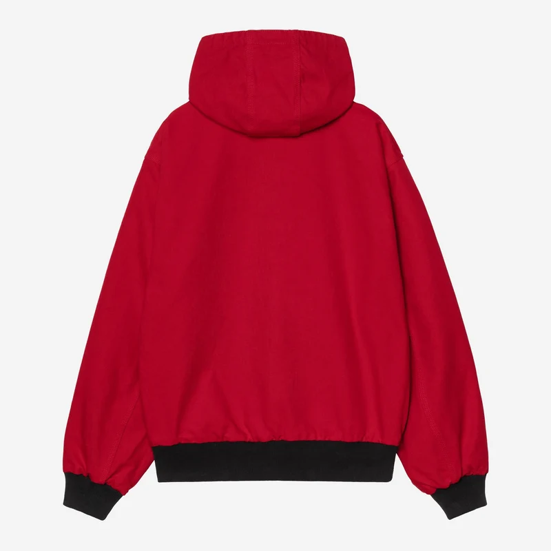 Carhartt WIP Herren OG Active Canvas-Jacke in der 50th Anniversary Edition | Schwarz / USA-Rot