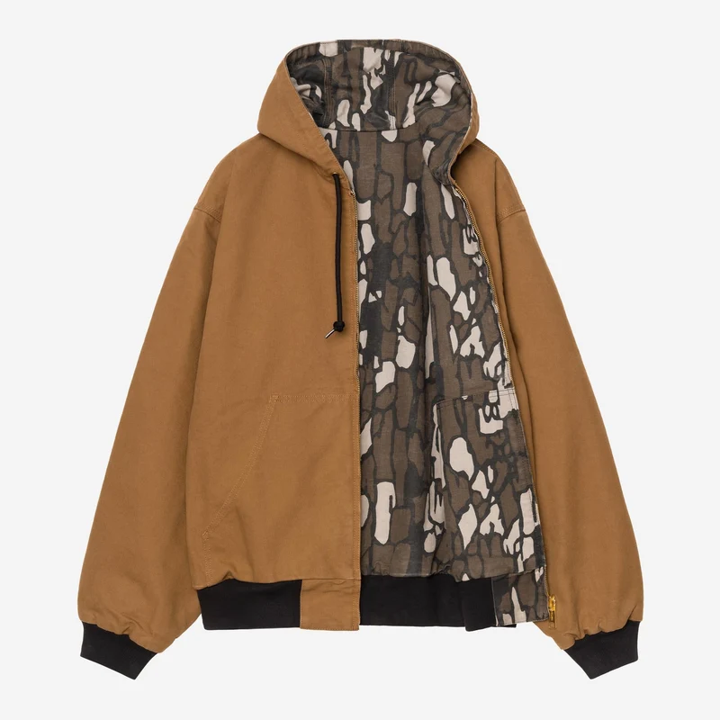 Carhartt WIP Herren OG Active Canvas-Jacke in Jubiläumsausgabe zum 50-jährigen Bestehen | Hamilton Brown / Camo Trebark