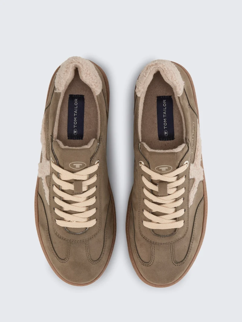 Tom Tailor Damen-Plateausneaker mit Futter | Khaki