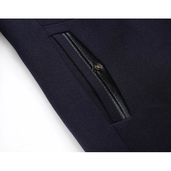 Herren Wintermantel | Elegantes Design | Stehkragen | Warm Gefüttert