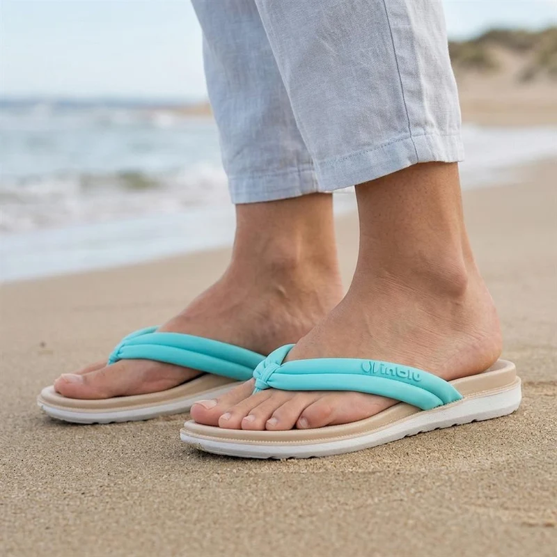 Inblu Lightweight Rubber Toe Post Sandals - INB43034 / 330 327 - Aqua