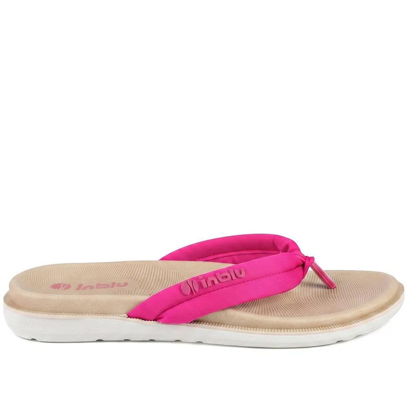 Inblu Lightweight Rubber Toe Post Sandals - INB43034 / 330 327 - Fuschia