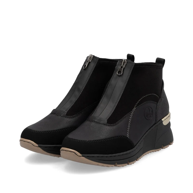 Rieker Damen Keilstiefeletten | Schwarz