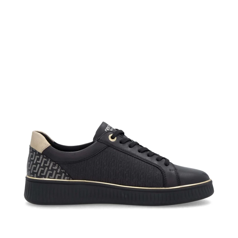 Remonte Modische Leder-Sneaker für Damen | Schwarz