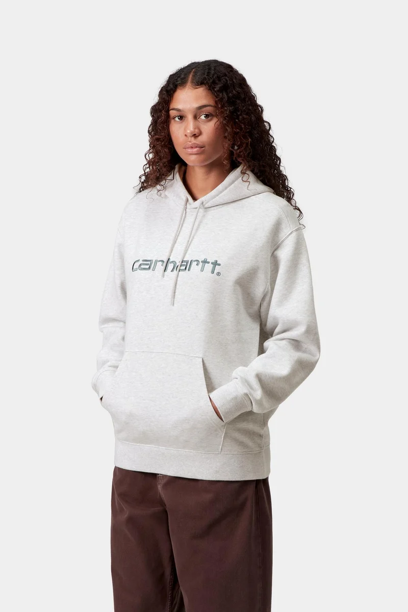 Carhartt WIP Frauen Carhartt Sweat Hoodie | Ash Heather / Citadel