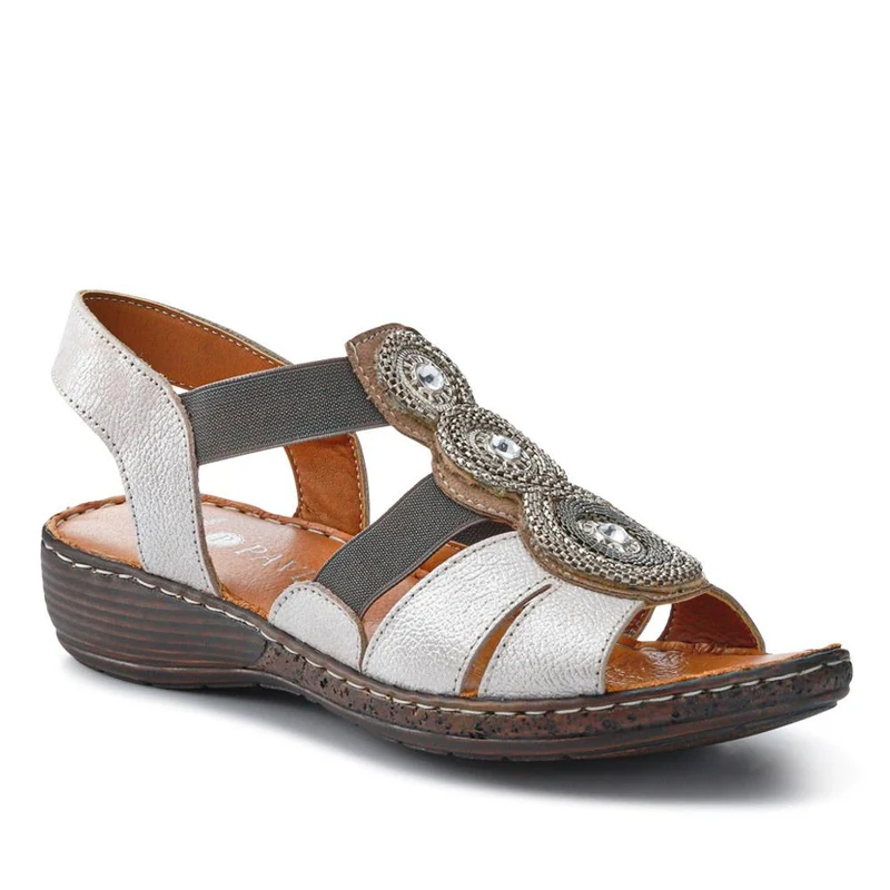 Leather Elasticated Sandals - LUCK41000 / 327 425