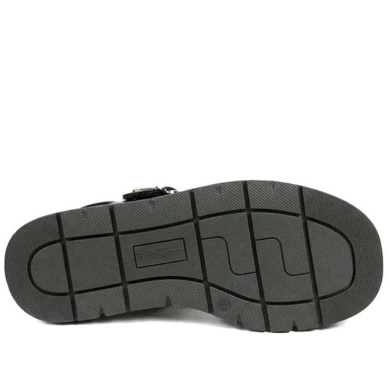 Bellissimo Adjustable Buckled Platform Sandals - BELWOIL43016 / 329 249 - Black