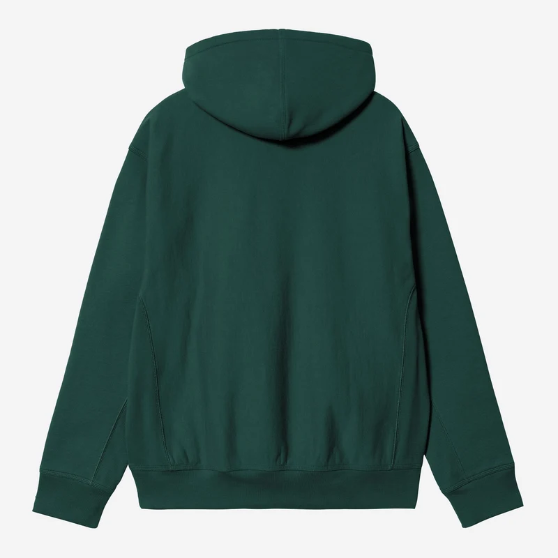 Carhartt WIP Herren American Script Hoodie | Dunkelbraun