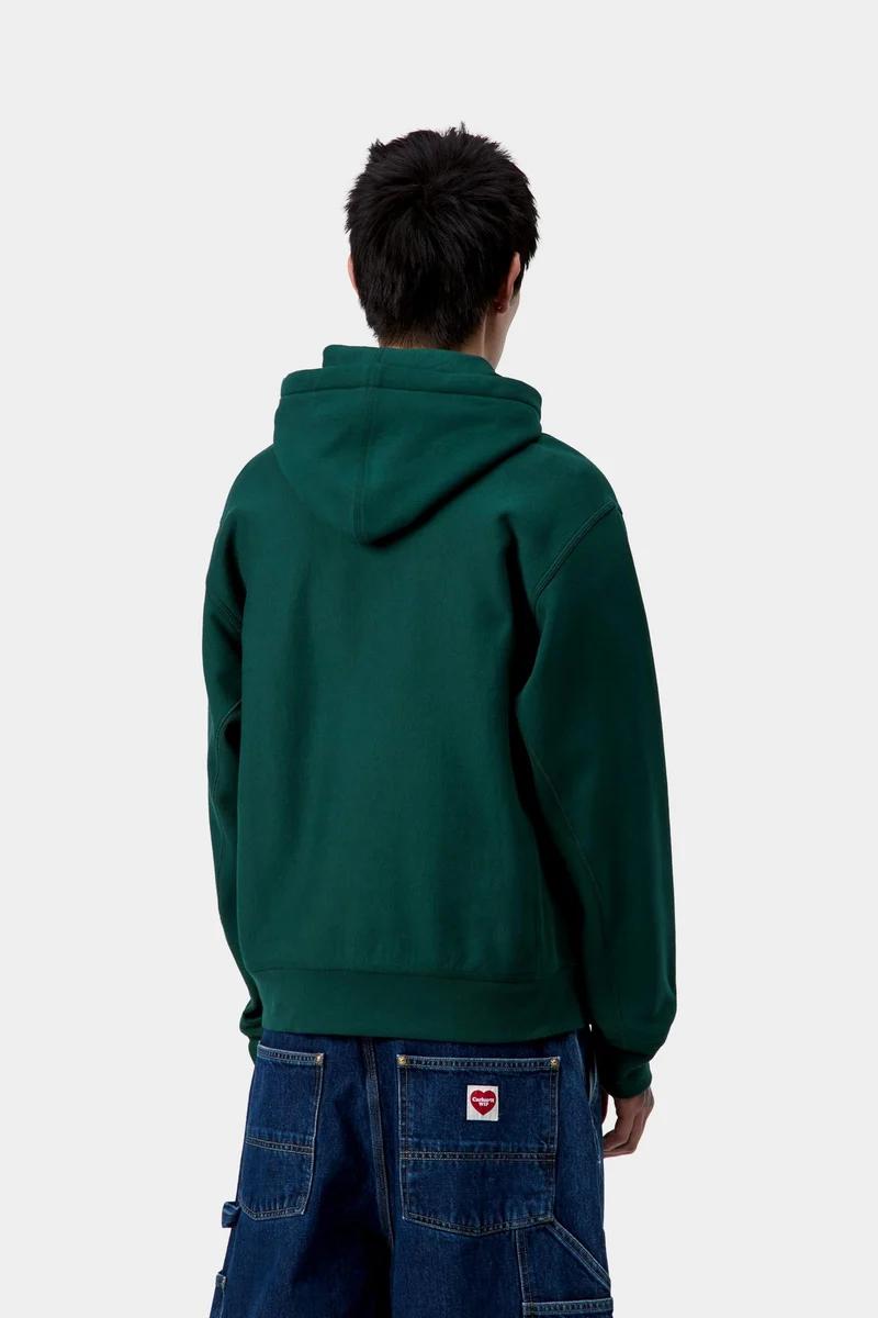 Carhartt WIP Herren American Script Hoodie | Dunkelbraun