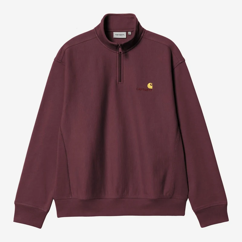 Carhartt WIP Herren Halb-Zip-Reißverschluss American Script Sweatshirt | Rondo