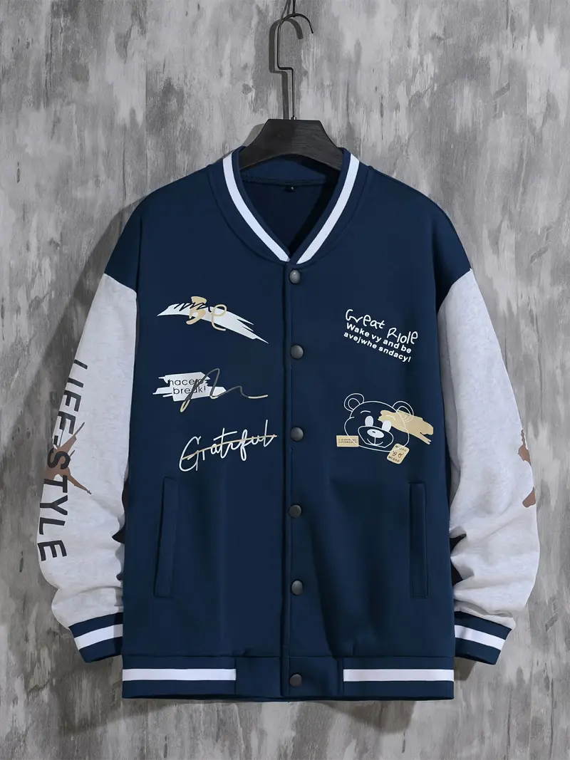 Coli | Collegejacke mit Hipster-Buchstabenmuster