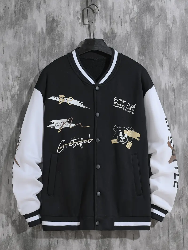 Coli | Collegejacke mit Hipster-Buchstabenmuster