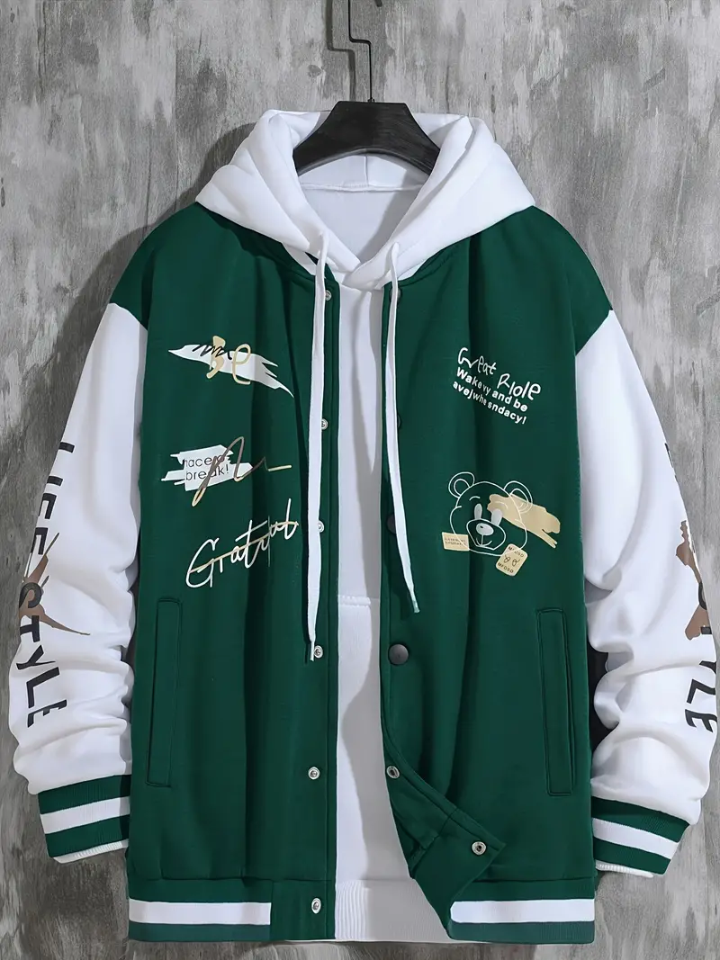 Coli | Collegejacke mit Hipster-Buchstabenmuster