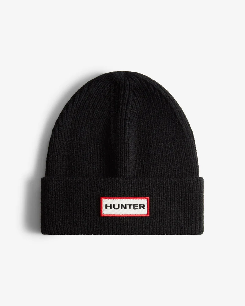 Hunter Jura Schal- und Mützen-Set | Schwarz