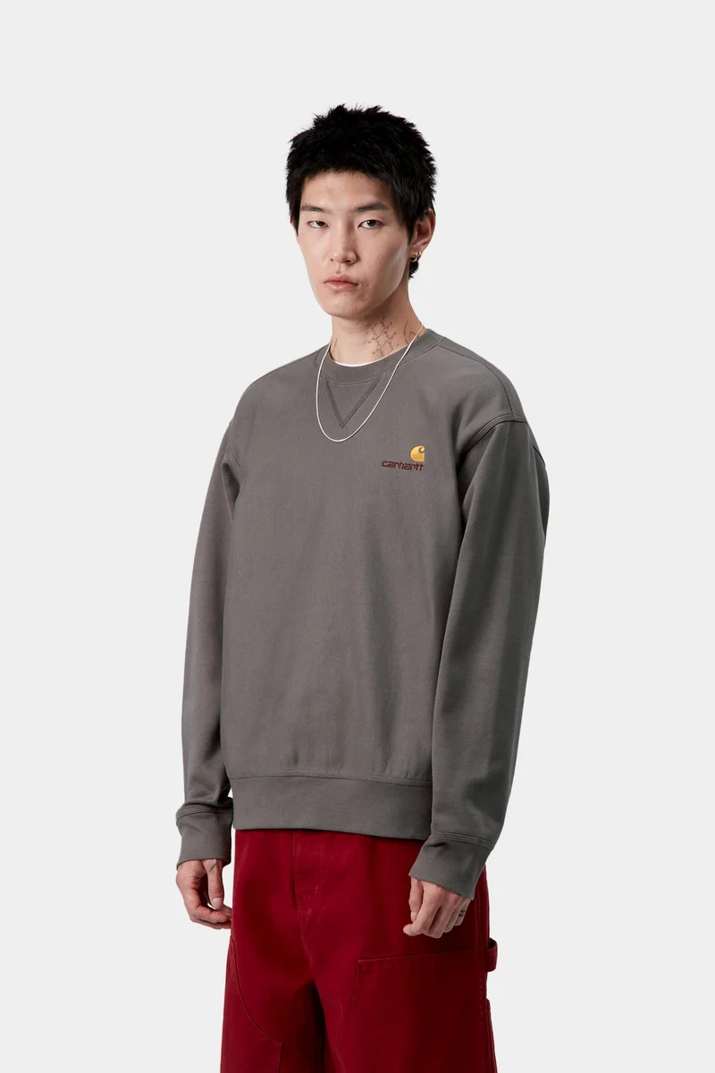 Carhartt WIP Herren American Script Sweatshirt | Porphyr