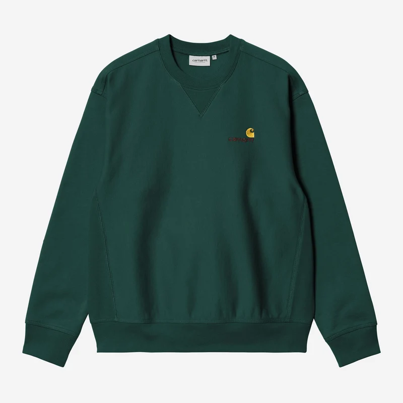 Carhartt WIP Herren American Script Sweatshirt | Dunkelbraun