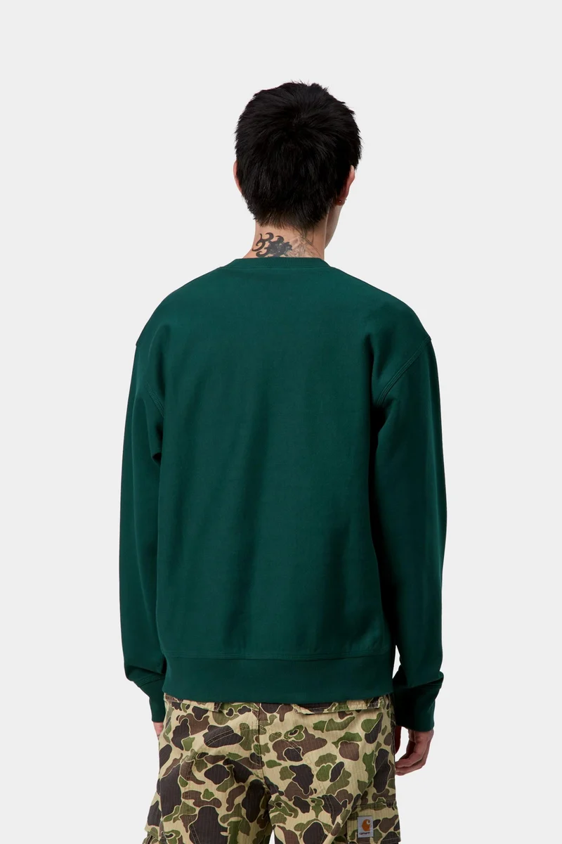 Carhartt WIP Herren American Script Sweatshirt | Dunkelbraun