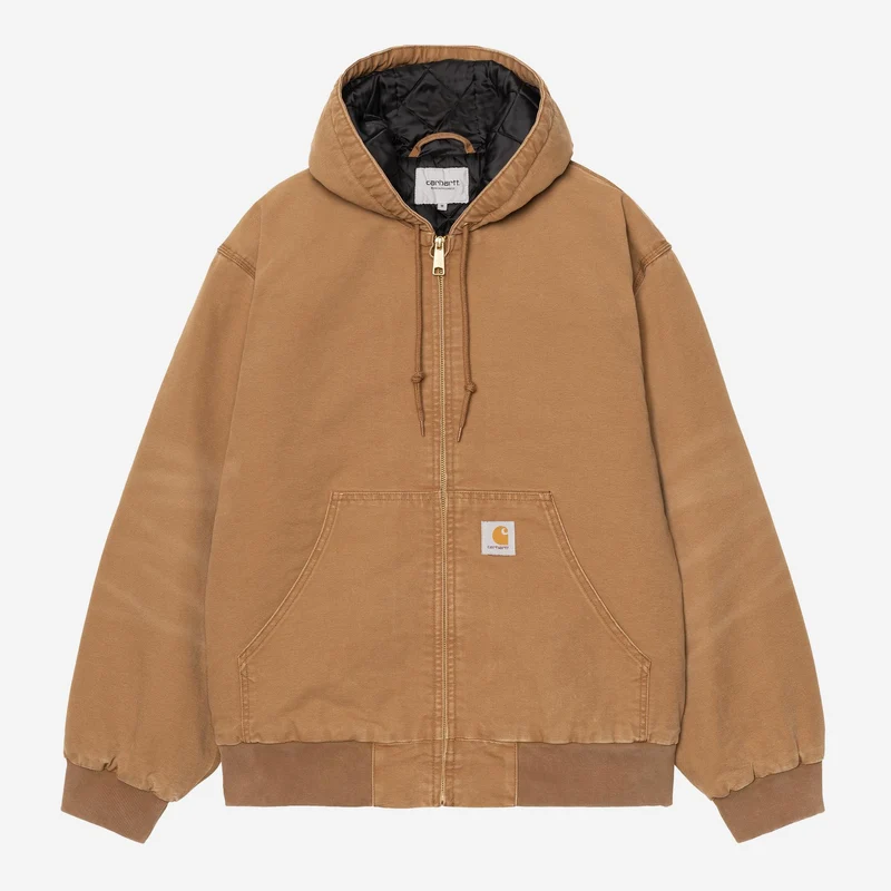 Carhartt WIP Herren OG Active Stone Canvas Jacke | Hamilton Brown