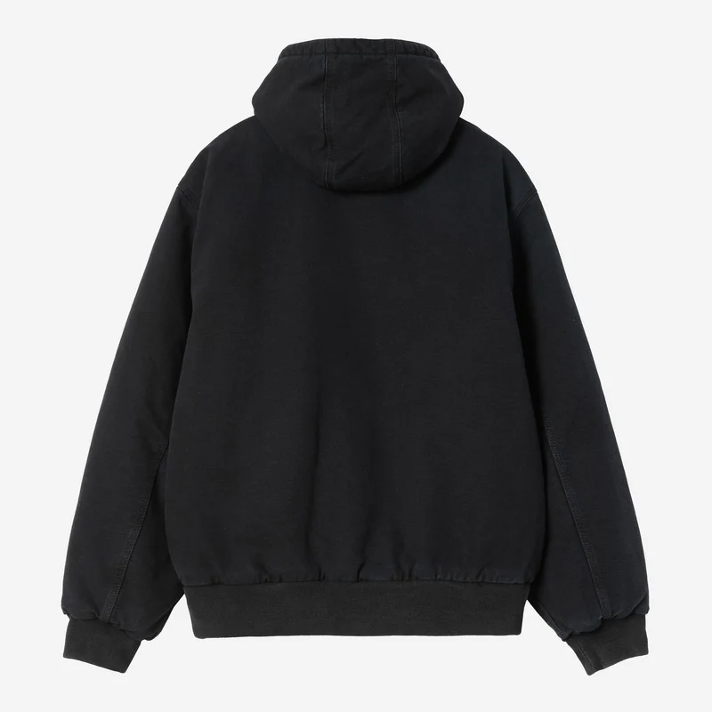 Carhartt WIP Herren OG Active Stone Canvas Jacke | Schwarz