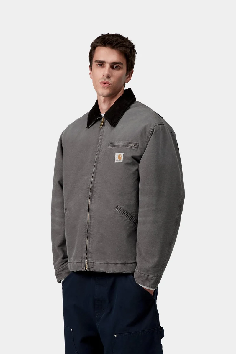 Carhartt WIP Herren OG Detroit Jacke | Graphit/Schwarz