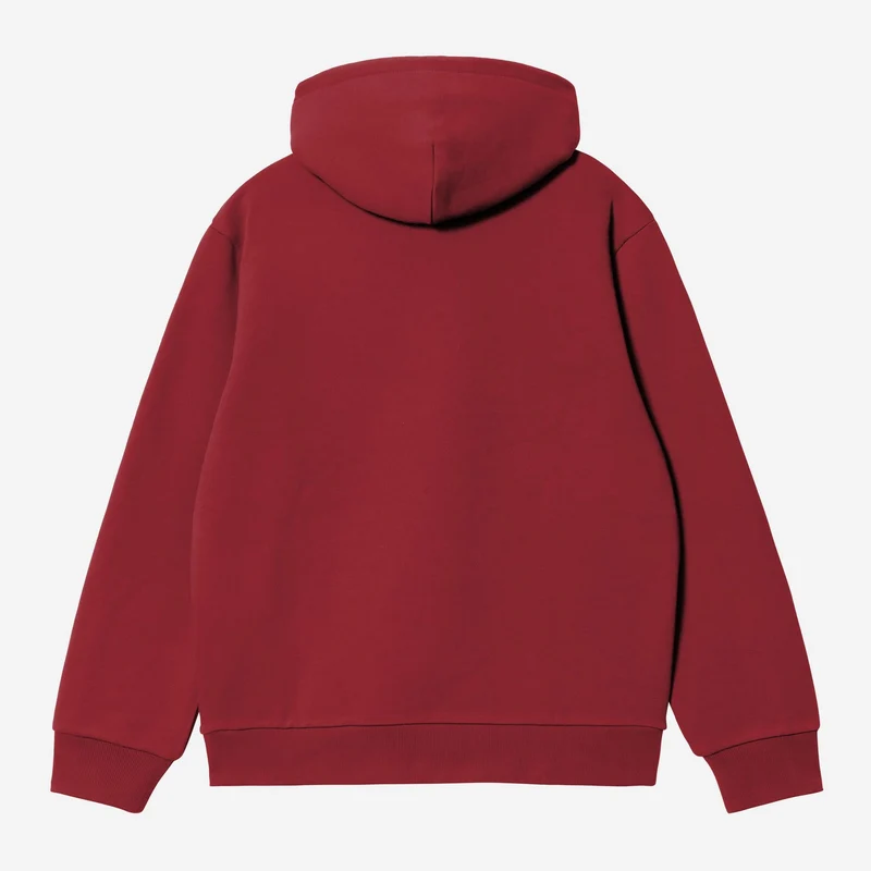 Carhartt WIP Herren Carhartt Kapuzenpullover | Scharlachrot / Graphit