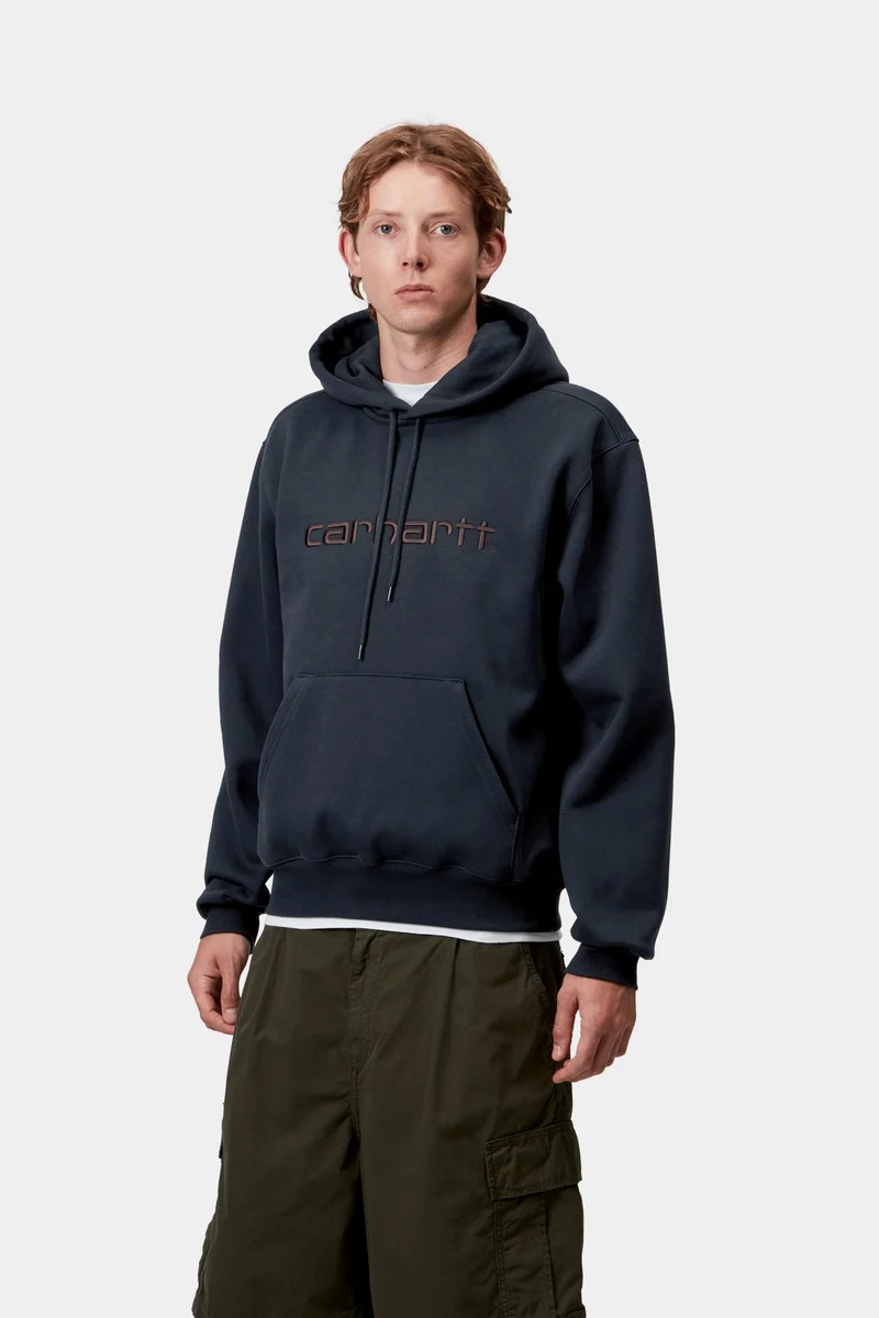 Carhartt WIP Herren Carhartt Hoodie | Deep Night / Palisander