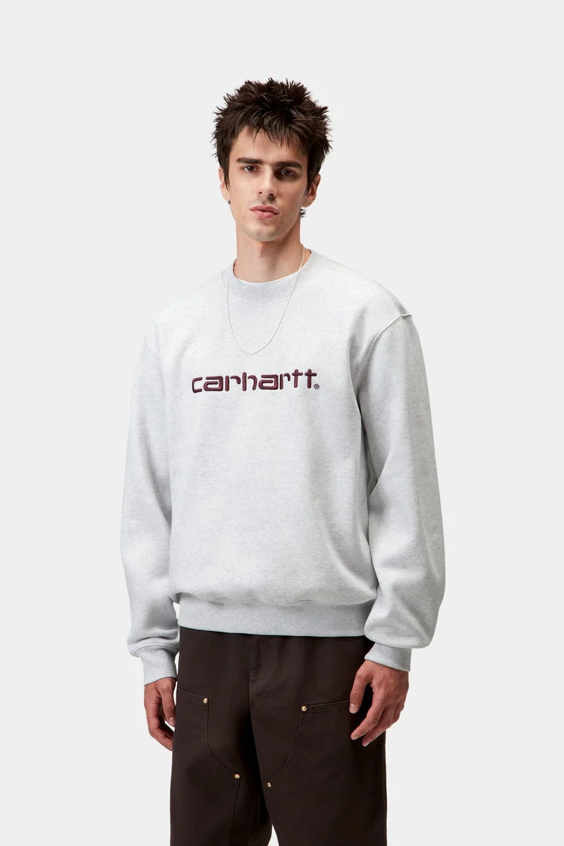 Carhartt WIP Herren Carhartt Sweatshirt | Ash Heather / Rondo