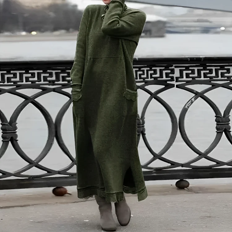 Popi | Lässiges langes Winterkleid