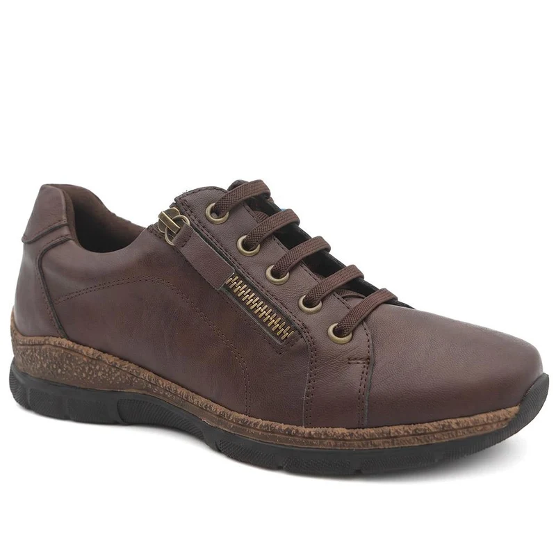 Wide Fit Casual Bungee Lace Shoes - WOIL41042 / 326 927