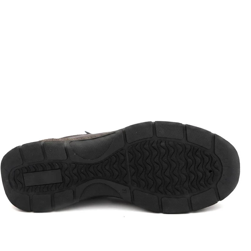 Wide Fit Casual Bungee Lace Shoes - WOIL41042 / 326 927 - Chocolate