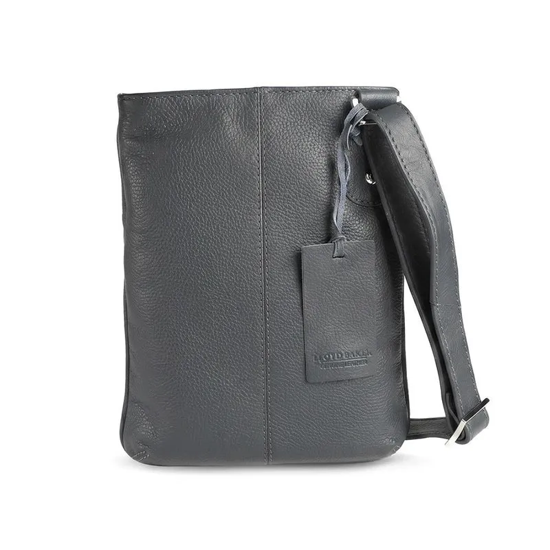 Leather Crossbody Bag W/ Outer Zip Pocket - LLOYD44037 / 330 479 - Navy