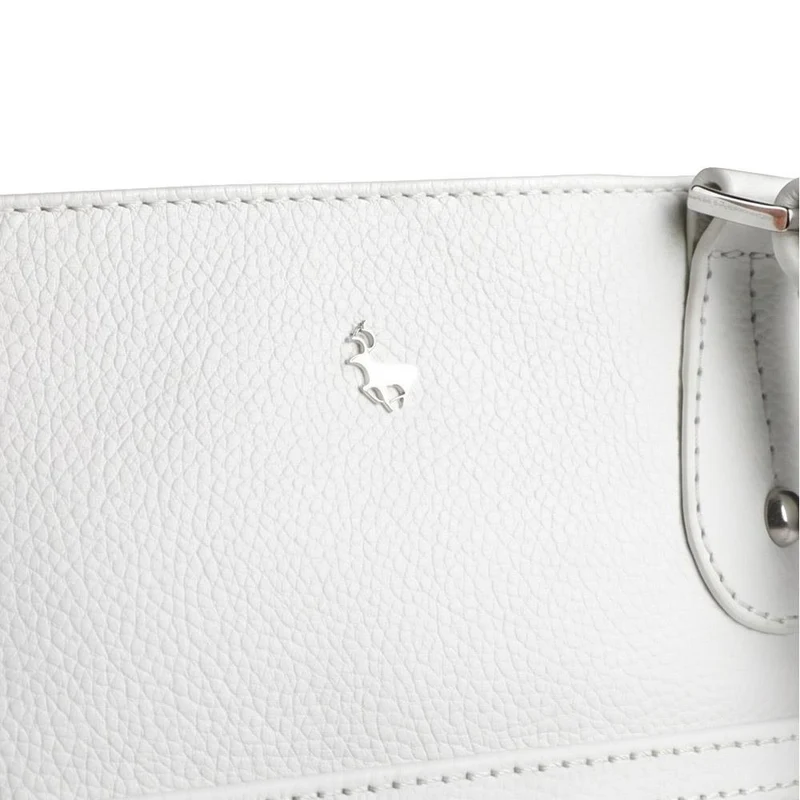 Leather Crossbody Bag W/ Outer Zip Pocket - LLOYD44037 / 330 479 - White