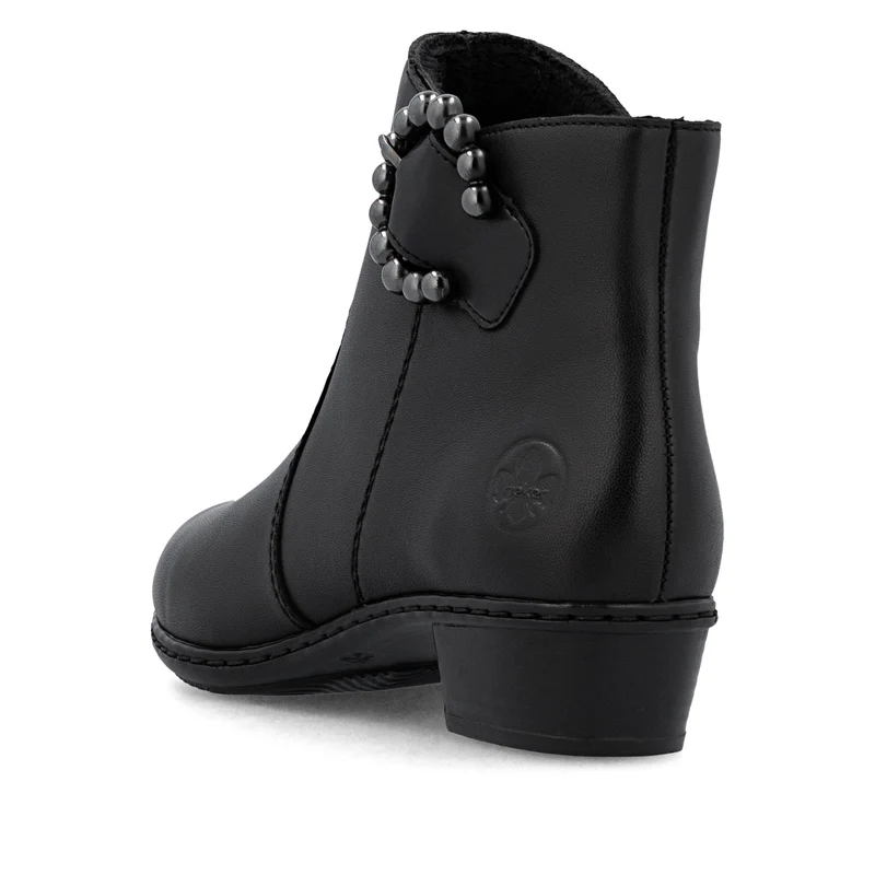 Rieker Damen Fashion Ankle Boots mit Schnallendetail | Schwarz