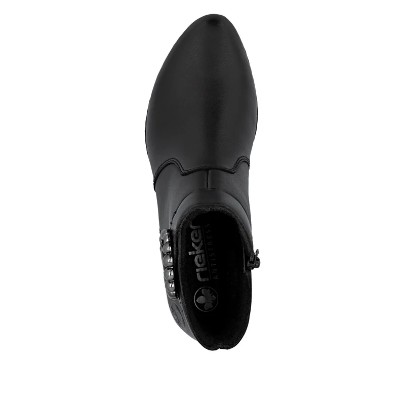 Rieker Damen Fashion Ankle Boots mit Schnallendetail | Schwarz