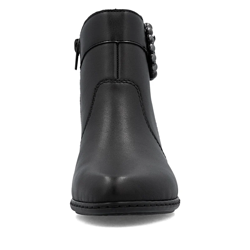 Rieker Damen Fashion Ankle Boots mit Schnallendetail | Schwarz