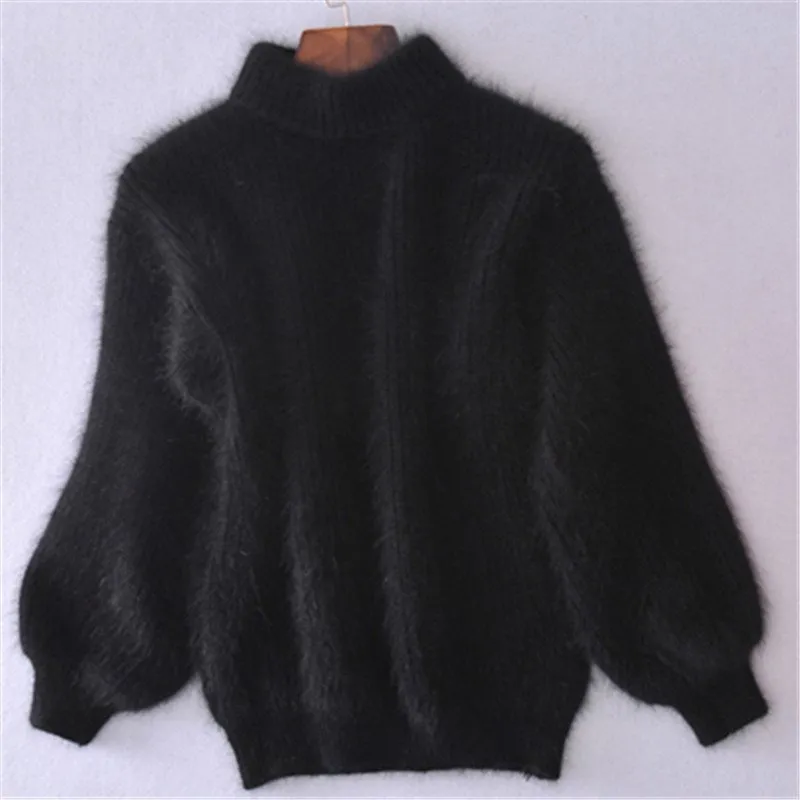 Amarie | Vintage-Angorapullover: Locker gestrickt und einfarbig