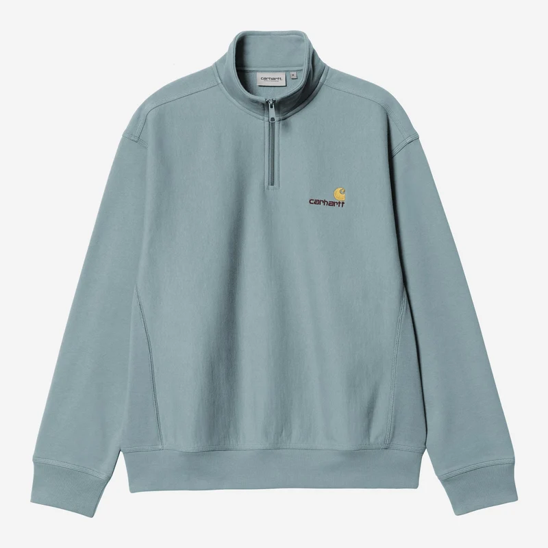 Carhartt WIP Herren Halb-Zip-Reißverschluss American Script Sweatshirt | Citadel
