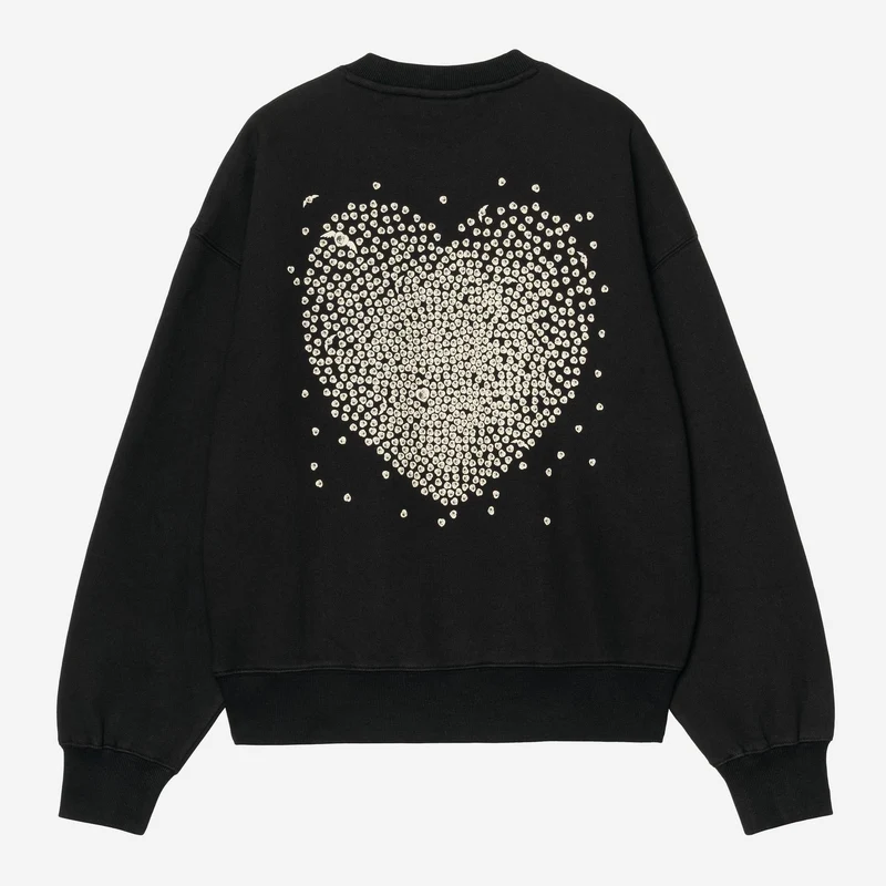 Carhartt Damen-Sweatshirt „Hearts of Hartts“ | Schwarz
