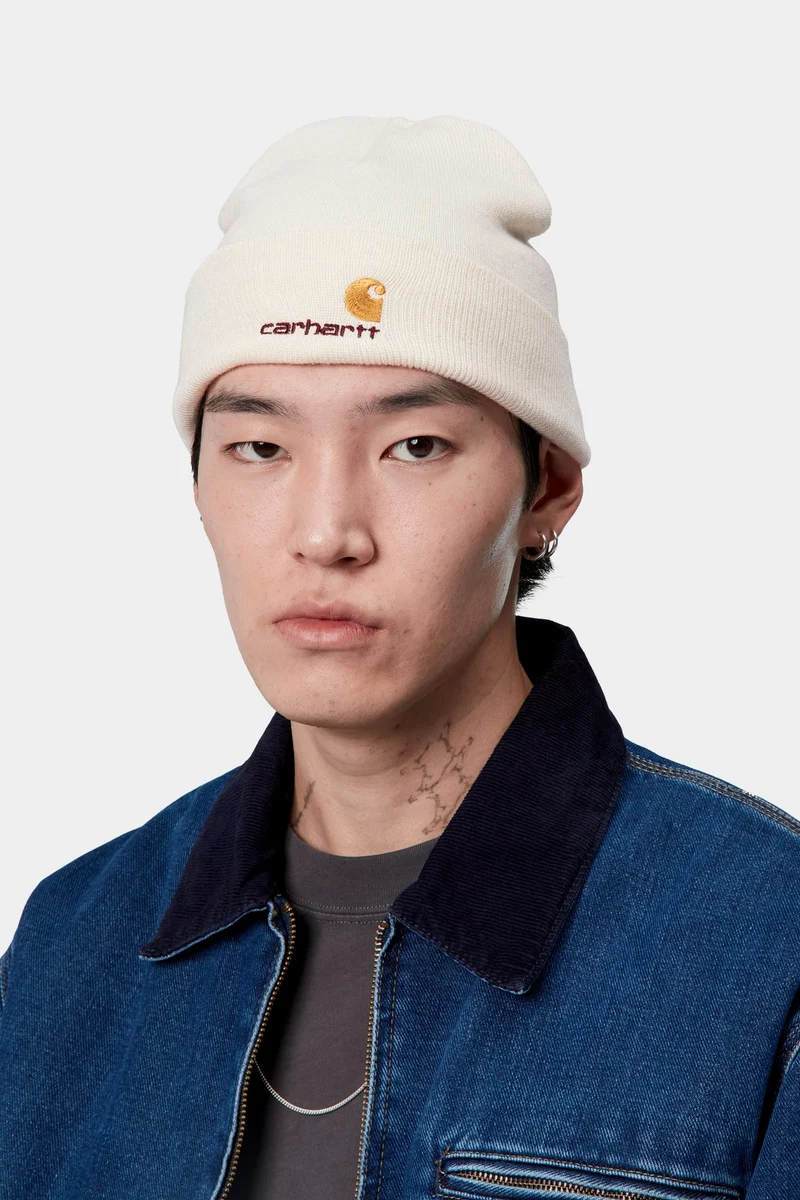 Carhartt WIP Unisex American Script Mütze | Natürlich