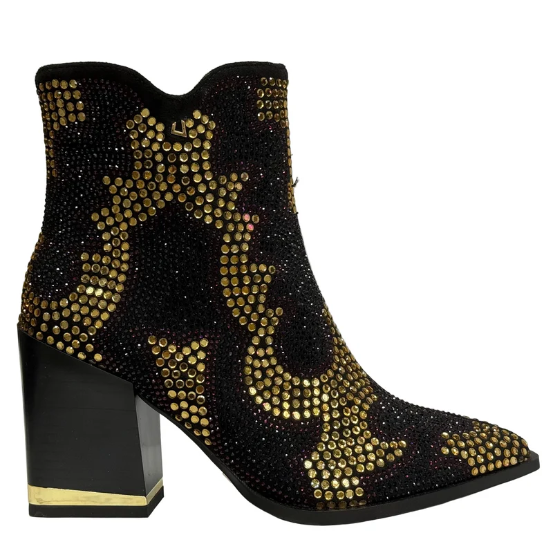 Una Healy Damen If I Had A Boat Ankle Boot | Schwarz Bling