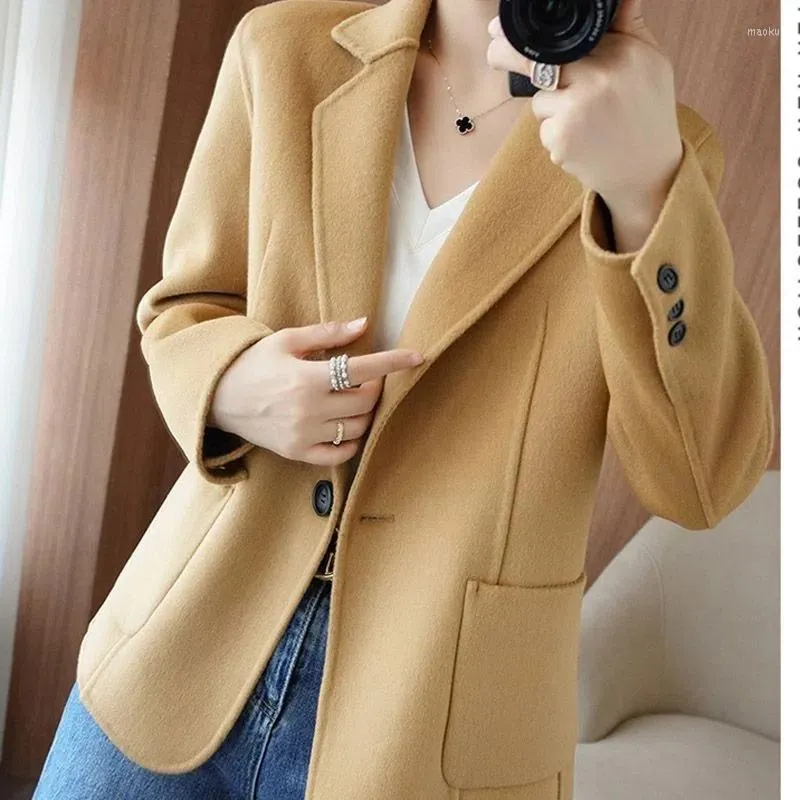 Tiberius | Herbst- und Winterverdickter Tweed Damen Blazer